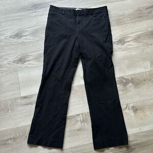 Banana Republic Black Chino Dress Pants Bootcut Size 10S 10